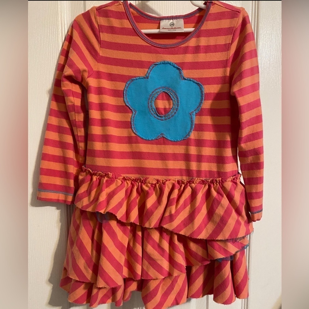 Hanna Andersson Stripe Ruffle Up Dress